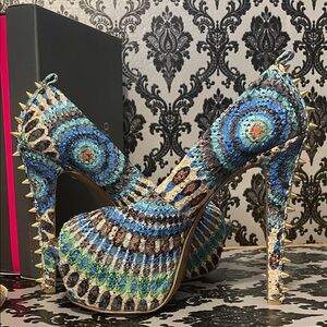 Colorful Patterned High Heels